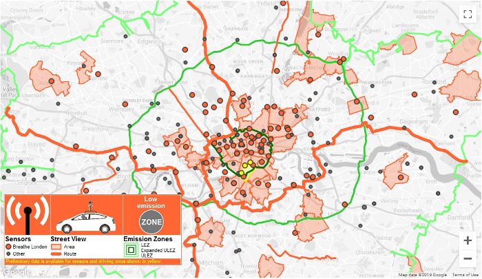 London launches world’s largest air quality monitoring network