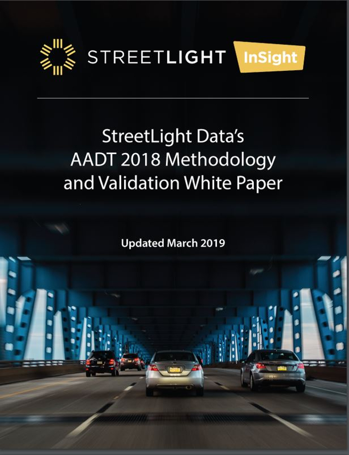 StreetLight Data delivers 2018 traffic counts for majority of US roads