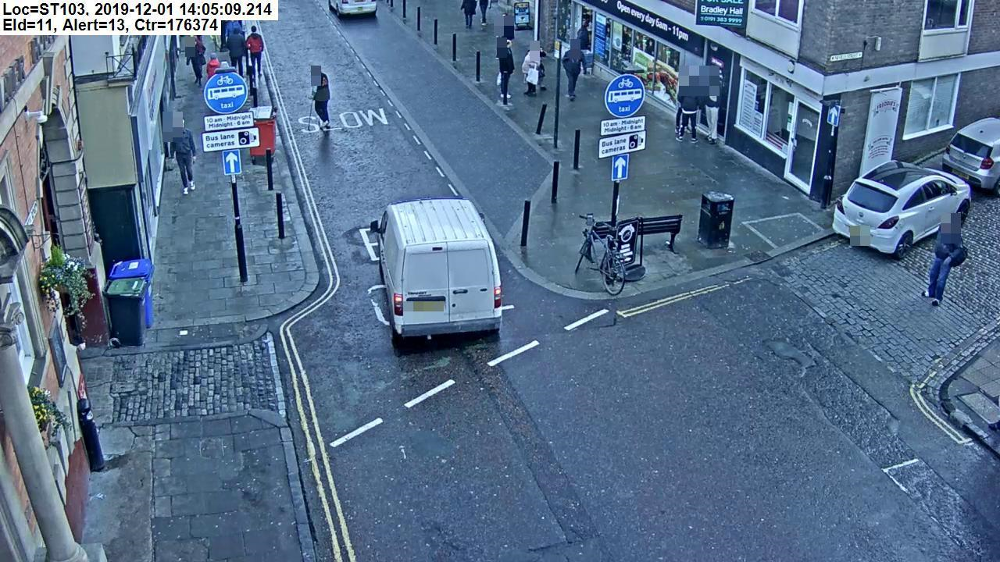 Cloudbased video system enforcing bus lanes in Durham Traffic