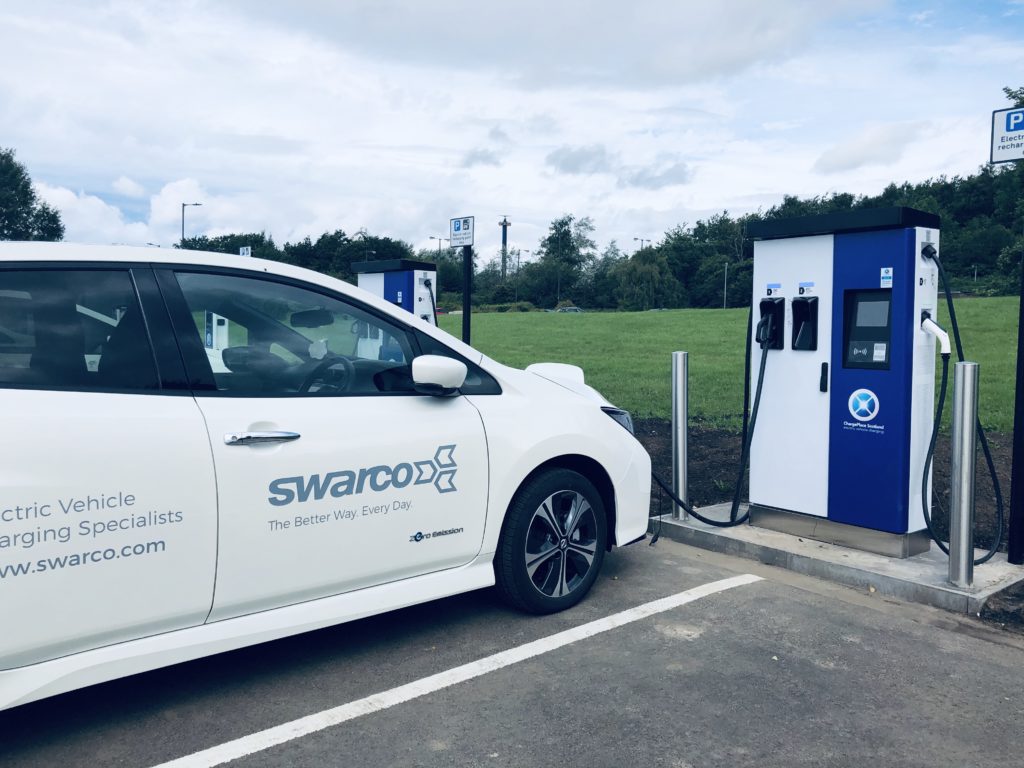 Swarco eVolt installs new EV charging stations in Scotland for Project