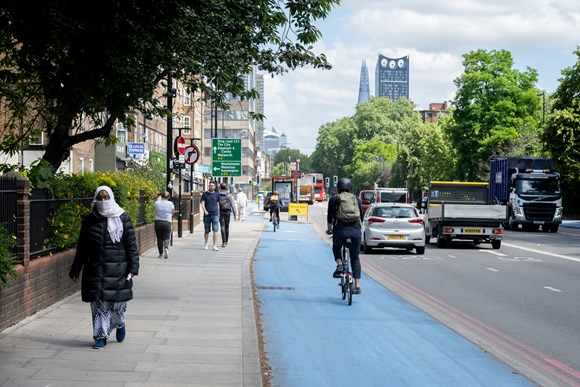 TfL data shows huge increase in foot and cycle journeys during the pandemic