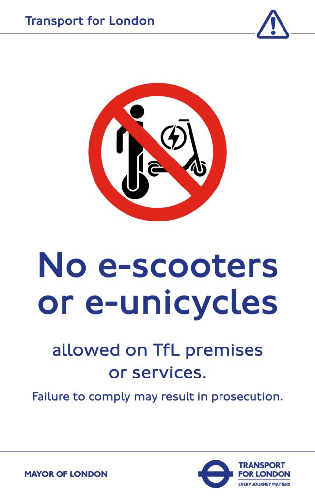 Transport for London bans e-scooters on transit network after fires