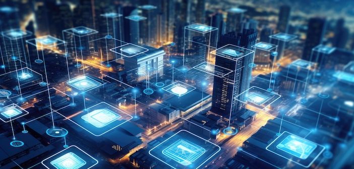 World of contactless technologies and the Internet of Things. The image captures the essence of modern technology and innovation. Generative AI