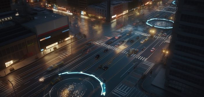 The automated traffic control system of a city being hacked